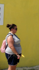 And here is the most unflattering side view of all time....on that same trip to Haiti- September 2012.